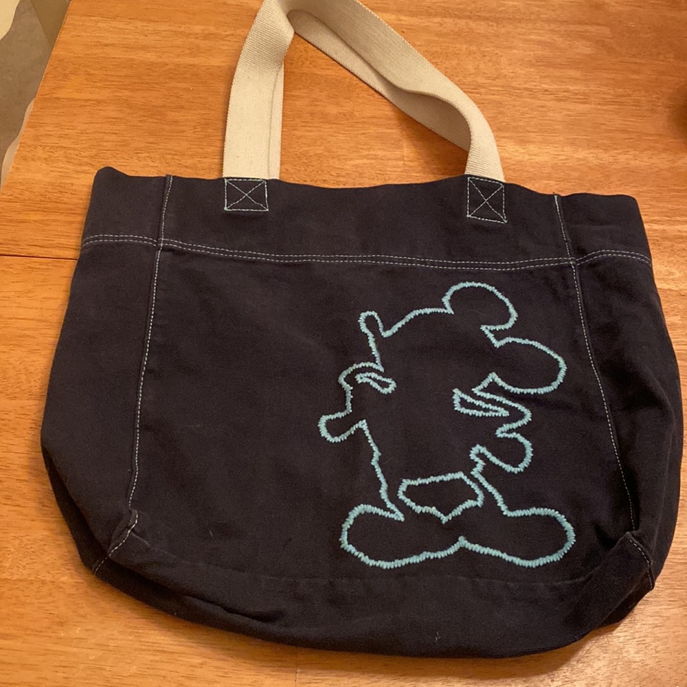 Walt Disney World Disney Land Mickey tote bag with Mickey embroidered on front